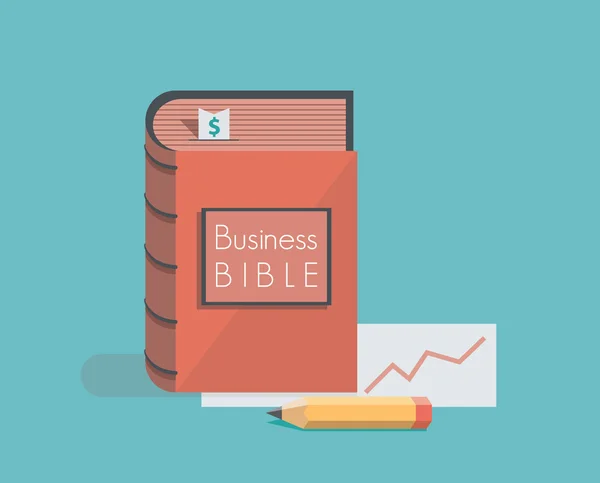 Biblia de negocios — Vector de stock