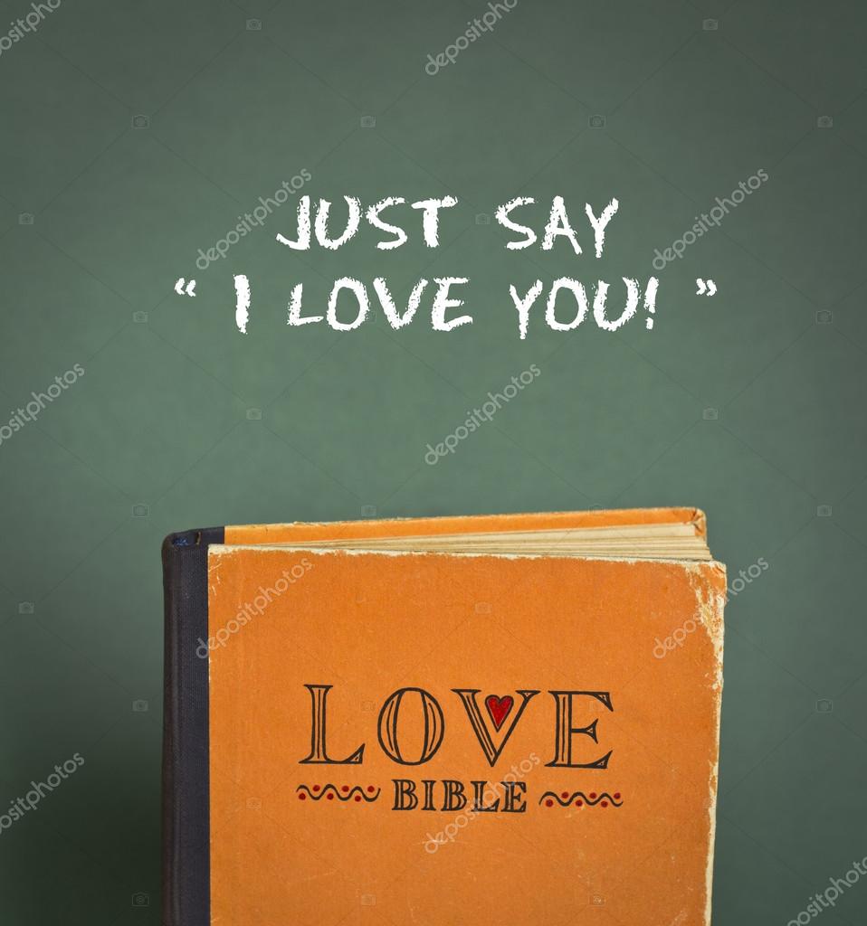 Just say I love you Love Bible with love mandments metaphors and quotes —