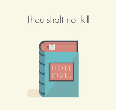 Holy Bible commandment. Thou shalt not kill