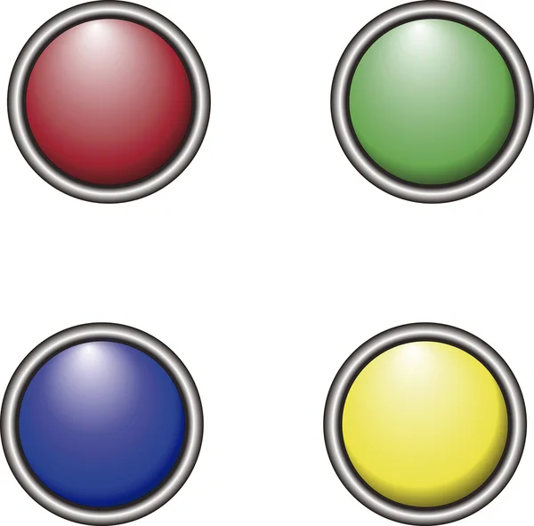 Botones de Colores — Stok Vektör