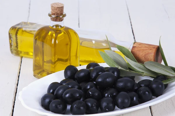 Oliven og olje – stockfoto