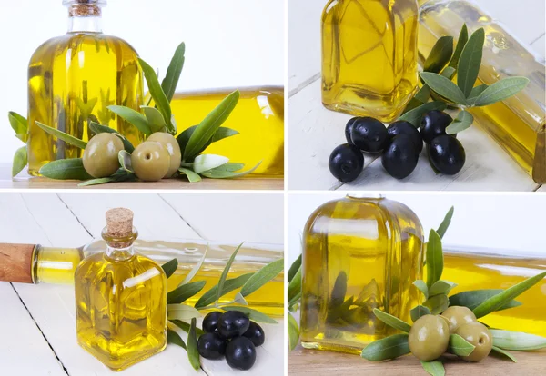 Skład oliwek i oliwy — Zdjęcie stockowe