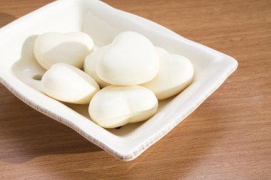 havlu üzerinde sabunlar