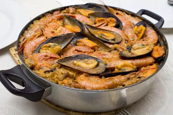 Spanische Paella — Stockfoto