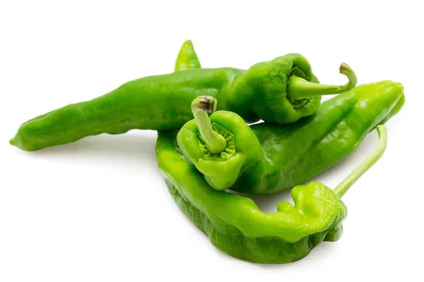 Green peppers isolated — Stock Photo, Image