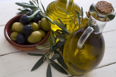 arka plan ile zeytin