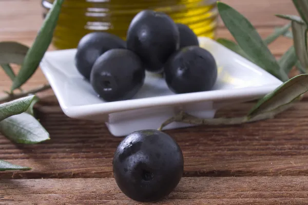 Aceitunas y aceite —  Fotos de Stock