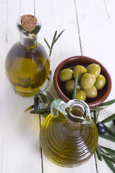 Olivy na pozadí — Stock fotografie
