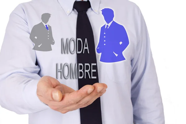 Hombre de negocios con el hombre — Foto de Stock