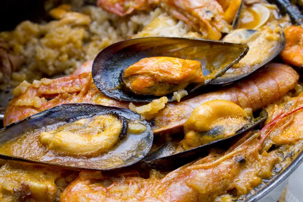 Španělská paella — Stock fotografie