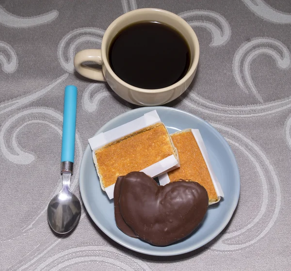 Breakfast with pastries — Stock Photo, Image