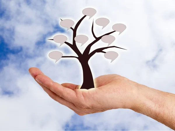 Árbol de mano — Foto de Stock