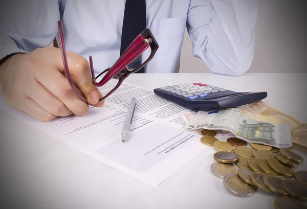 Empresário no escritório — Fotografia de Stock