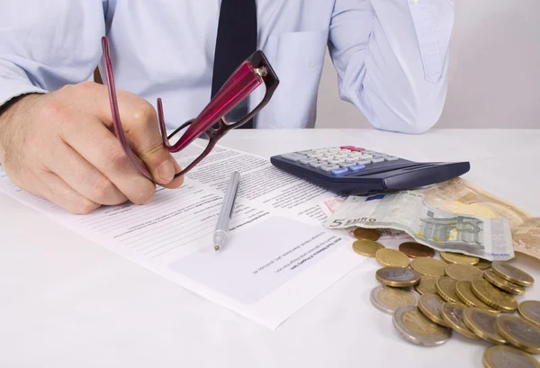 Empresario en la oficina — Foto de Stock