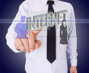 işadamı basma düğmesi