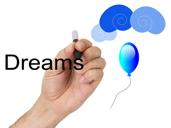 Handschriftliche Worte der Träume — Stockfoto