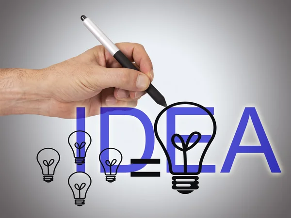 Mano con idea — Foto Stock