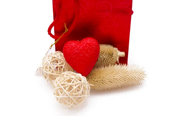 Valentine's card with heart — Stock Photo, Image