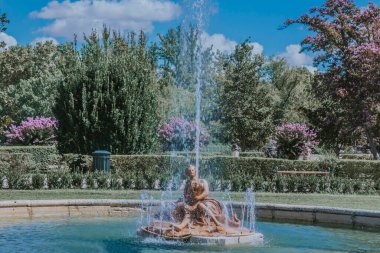 fountain of the royal palace of aranjuez ,madrid, spain, europe