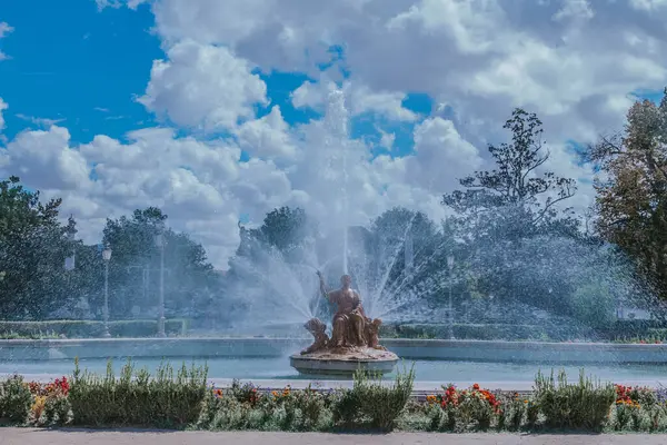 fountain of the royal palace of aranjuez ,madrid, spain, europe