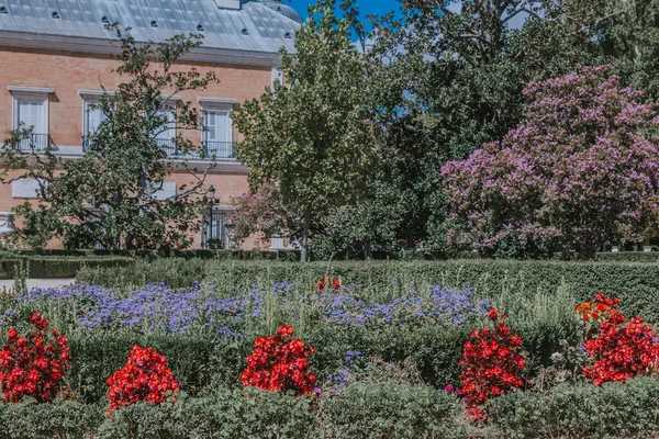 Сади Королівського Палацу Арджуес Мадрид Іспанія Європа — стокове фото