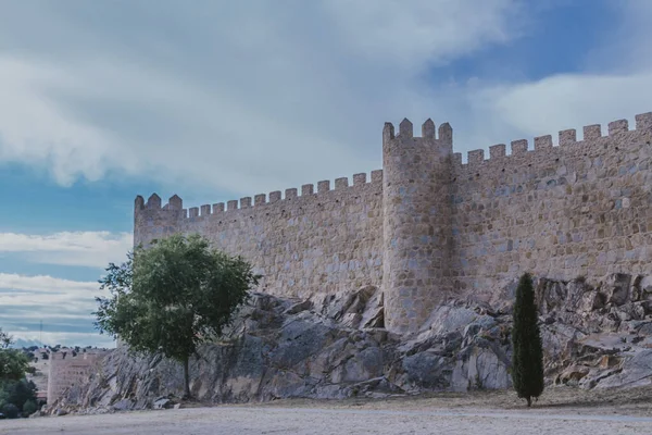 Avila Spanya Avrupa Nın Duvarı Veya Kulesi — Stok fotoğraf