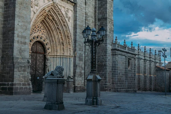 Historic Monument Avila Cathedral Spain Europe — Stockfoto