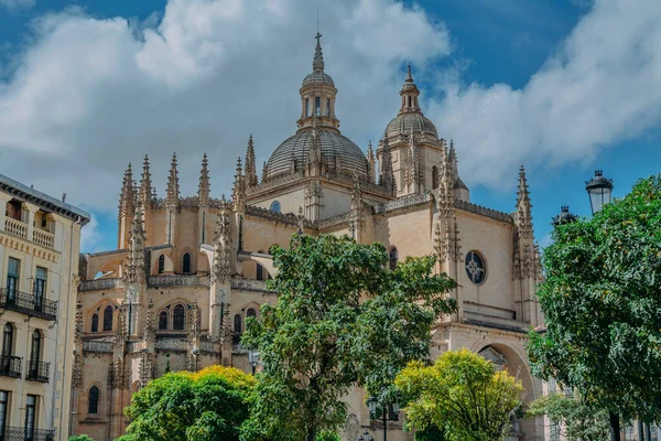 Segovia Katedrali Tarih Gotik Anıtı Spanya Avrupa — Stok fotoğraf