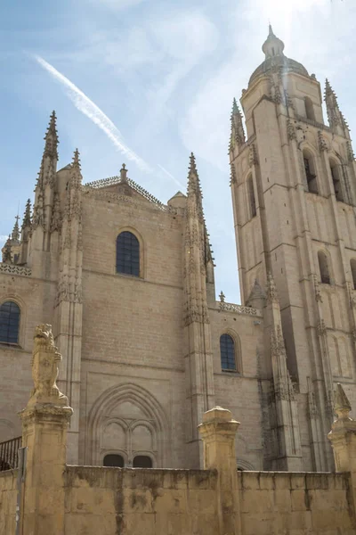 Kathedraal Van Segovia Spanje Europa Historisch Monument — Stockfoto