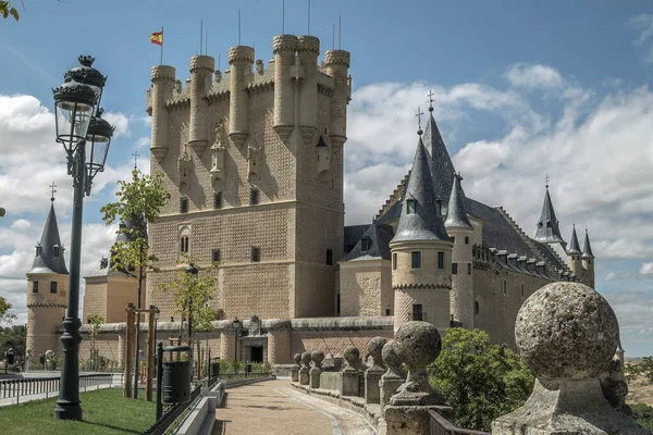 Tarihi Eser Alcazar Segovia Spanya Avrupa — Stok fotoğraf