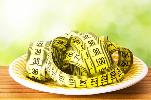 Colorful Measuring Tape Background Concept Diet Slimming — Stock Photo, Image
