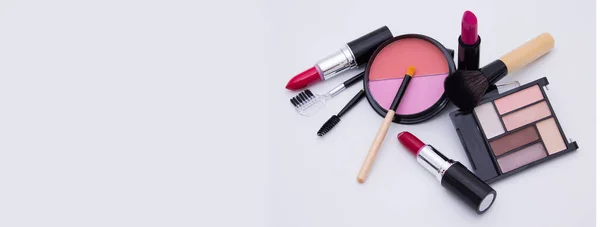 Kosmetik Makeup Profesional Dengan Ruang Penyalinan — Stok Foto