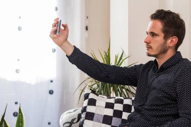 making a video call or conference from home