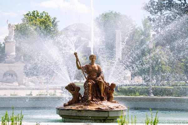 Fountain Royal Palace Aranjuez Madrid Spain Europe — Stock fotografie