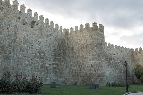 Historic Monument Wall Fortress Avila Spain Europe — Stok fotoğraf