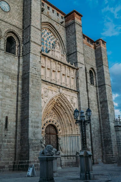 Historic Monument Avila Cathedral Spain Europe — Foto Stock