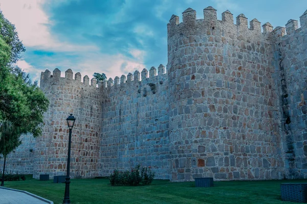 Historic Monument Wall Fortress Avila Spain Europe — Stok fotoğraf