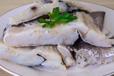 Taze balık filetosu, beyaz balık.