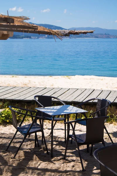 Bar Tropical Verano Con Vistas Playa — Foto de Stock