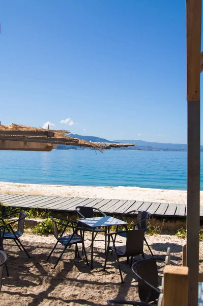 Bar Playa Verano Galicia España — Foto de Stock