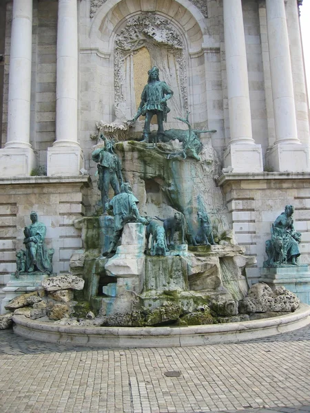 Monument at Budapest castle Stock Photo