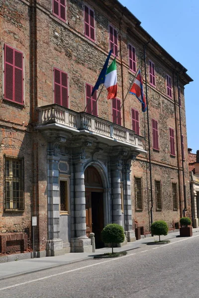 Costigliole Saluzzo Piemonte Itália Prefeitura Palazzo Dei Conti Giriodi — Fotografia de Stock