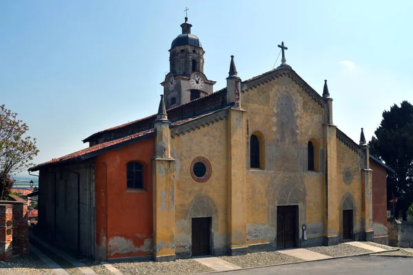 Costigliole Saluzzo Piemont Włochy Kościół Santa Maria Maddalena — Zdjęcie stockowe