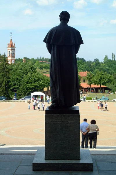 Castelnuovo Don Bosco Piémont Italie 2021 Statue Dédiée Saint John — Photo