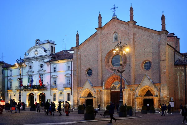Asti Piedmont Italy 2022 Secondo Square City Hall Church Saint — Stock Photo, Image