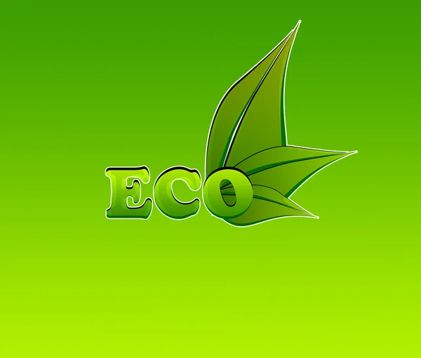 Logo ecológico — Foto de Stock