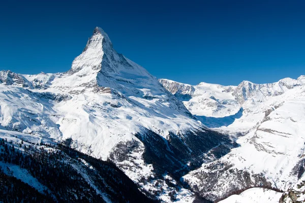 Matterhorngipfel. zermatt, Schweiz Stockbild