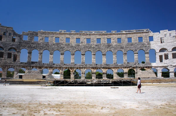 Romeinse amfitheater in Pula — Stockfoto