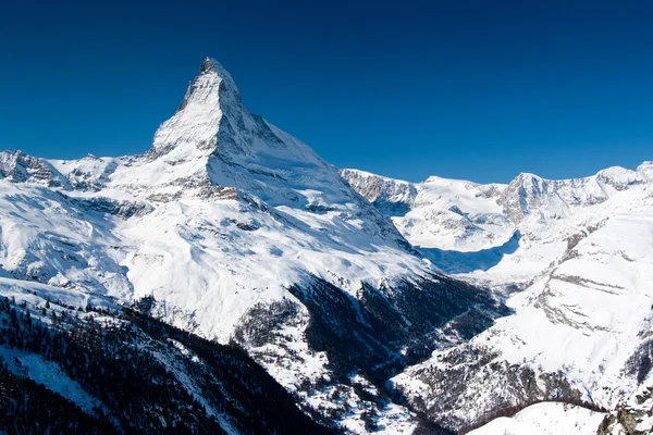 Piek van de Matterhorn. Zermatt, Zwitserland — Stockfoto