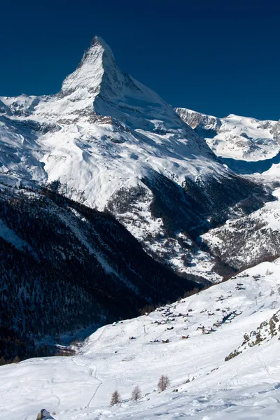 Matterhorn peak. Zermatt, Switzerland — Stock Photo, Image